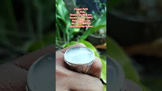 Cincin batu akik natural anggur putih es batu kristal giwang kinclong original