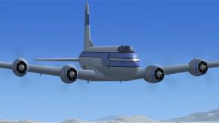 Landing the Douglas C-74 Globemaster at Tucson International Airport Tucson Arizona in FSX.