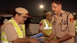 Delhi Police Commissioner Meets On-Duty Policemen On Diwali