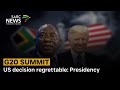 G20 Summit | US decision regrettable: Presidency