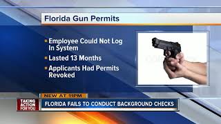 Florida stopped doing gun permit checks for more than a year