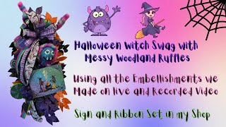 Halloween Witch Swag using Embellishments we made Live |Crafting with Hard Working Mom |How to DIY