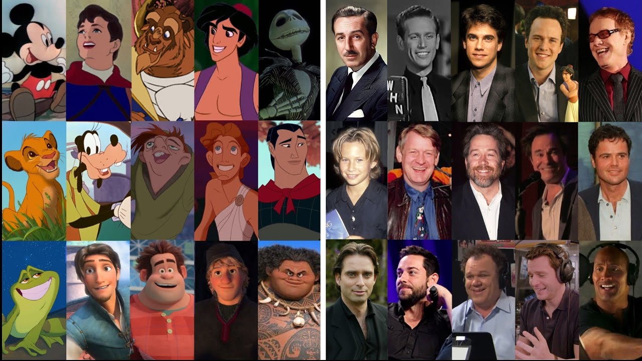 Disney Heroes Voice Actors | Live Vs Animation | Side By Side ...