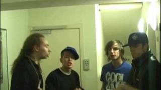 Roxorloops, ZeDe, Dharni, Blady Kris (backstage at Belgian Championship 2010).wmv