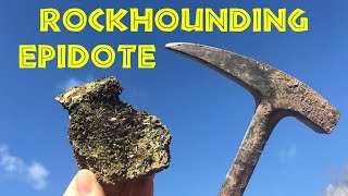 Rockhounding Beautiful Epidote Crystals in Spain