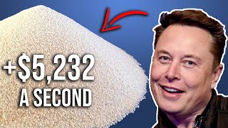 Elon Musk's $195 Billion Net Worth Visualized with Rice