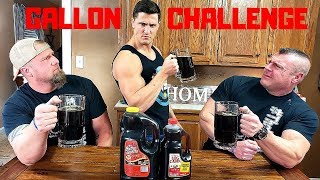 Chugging 1 GALLON of SYRUP with TheBellLife | Bodybuilder VS Drinking Syrup Challenge