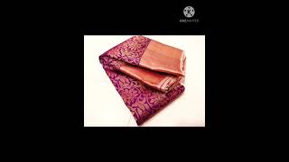 #pure kanchipuram silk sarees with beautiful copper zari