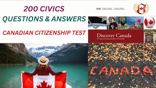 200 Civics [ MCQ ] Question \u0026 Answer for Canadian Citizenship Test Exam  2024.