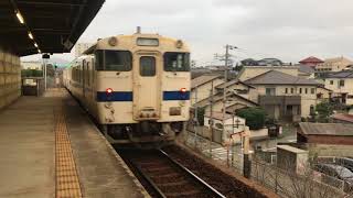 香椎線宇美行き長者原駅発車2018年3月16日