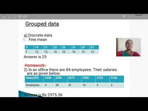 Grouped Data Arithmetic Mean - YouTube