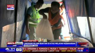 Pemadaman Kebakaran Lahan di Riau Dilakukan dengan Hujan Buatan