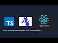 How to Implement React navigation v5 Stack Navigation with react native expo ? || Typescript