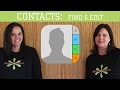 iPhone / iPad Contacts: Finding & Editing