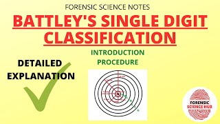 Battley's single digit classification | Fingerprint classification | UGC NET forensic science