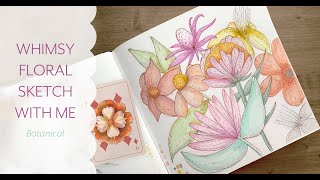 Whimsy Floral Sketching - Notebooks, altar cloth, procreate cartomancy deck & sketch with me!