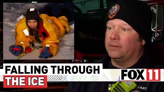 Ice safety tips and demonstration