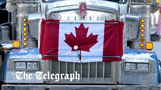 ‘Freedom convoy’ protests spread around the world as Justin Trudeau invokes emergency powers