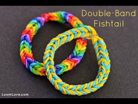 How To Make A Double Band Fishtail Bracelet - YouTube