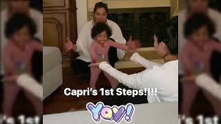 Vanessa Bryant's Emotional Reaction to Daughter Capri Taking Her FIRST STEPS