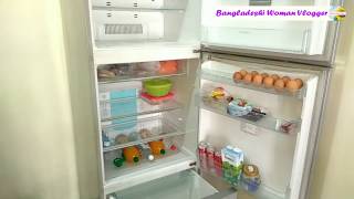 আমার ফ্রিজ আমি কিভাবে পরিস্কার করলাম?|| How I DEEP CLEAN MY FRIDGE ||Bangladeshi Woman Vlogger