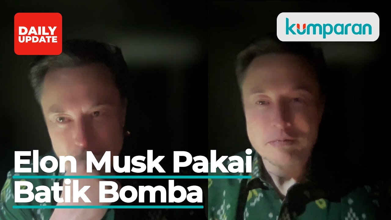 Hadir Virtual B20, Elon Musk Kenakan Batik Bomba Asal Sulawesi Tengah ...