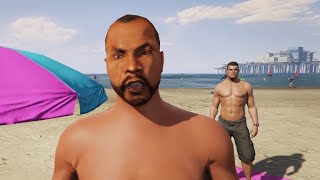 PS5版 GTA5 ビーチの住人に喧嘩売りまくってみた