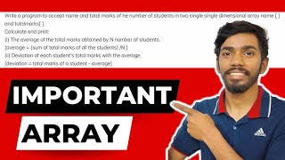 Array ICSE Computer applications class 10 | Java for Class 10 | Array searching sorting