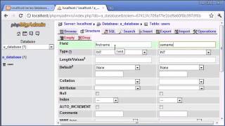 Beginner PHP Tutorial 112 phpMyAdmin Part 3 YouTube