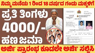 ನಿಮ್ಮ ಮನೆಯ 1 ರಿಂದ 18 ವರ್ಷದ ಗಂಡು ಮತ್ತು ಹೆಣ್ಣು ಮಕ್ಕಳಿಗೆ ಪ್ರತಿ ತಿಂಗಳು 4000- ಹಣ ಜಮಾ ಅರ್ಜಿ ಸಲ್ಲಿಸುವ ವಿಧಾನ