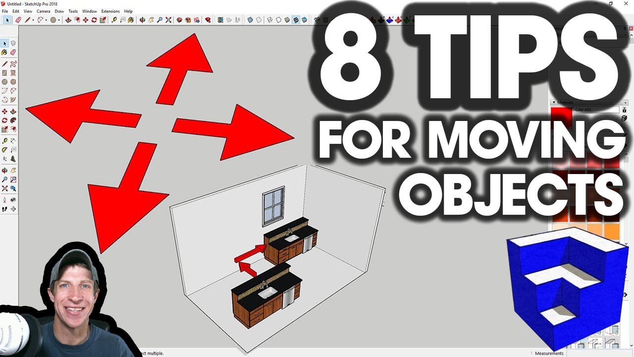 8 Tips For MOVING OBJECTS PRECISELY In SketchUp - YouTube