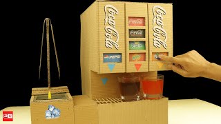 How to Make Coca Cola Soda Fountain Machine with 6 Different Drinks at Home