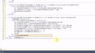 VB.NET: Making a Student Database (Part 2 of 2)