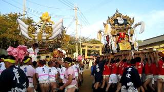 2011年10月16日　生石神社　屋台練り合わせ