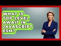 What Is Top-level Await In JavaScript ESM? - JavaScript Toolkit