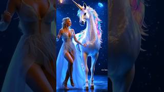 The magic of a beautiful girl turning in to a horse AGT #magic #angel #americagottalent