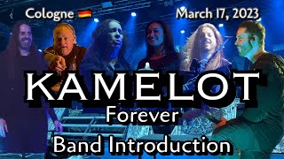 KAMELOT - Forever \u0026 Band Introduction @Essigfabrik, Cologne, Germany 🇩🇪 March 17, 2023 LIVE HDR 4K