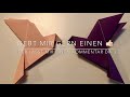 origami taube falten mit papier vogel basteln diy paper bird оригами