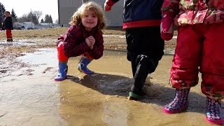 WATCH these kids play in puddles