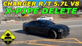 2014 Dodge Charger R/T 5.7L HEMI V8 Exhaust Sound w/ True Duals \u0026 Straight Pipe!