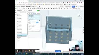 PLTW IED 1.3.7 Basic Protective Case ventilation holes using linear pattern