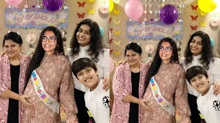 Pregnant Sonam Kapoor celebrates her Baby Shower with her Mother In Law and Family after 4 years