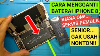 CARA MENGGANTI BATERAI IPHONE 8‼️ SERVIS PEMULA // JKS opreker handphone