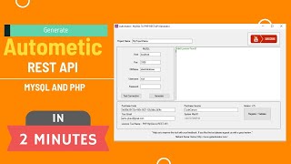 Automatic Rest Api Generator : Mysql And PHP