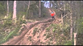 Jim 1989 ATK 250 MX - Taylor 2003 KX 125 Hillclimb Practice