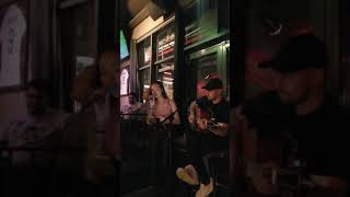 Addi singing Shallow in American Bar in Iceland