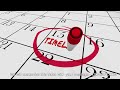 timeline calendar days dates schedule 3d animation