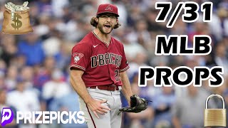 PRIZEPICKS MLB PICKS | WEDNESDAY 7/31/24 | MLB PLAYER PROPS PICKS | MLB PROPS \u0026 BETS TODAY