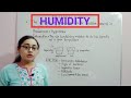 Absolute humidity | Relative humidity | Specific humidity