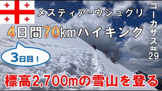 【秘境70kmハイキング③】アディシ～イプラリ。メスティアからウシュグリへ至る道3日目【ジョージア #14】